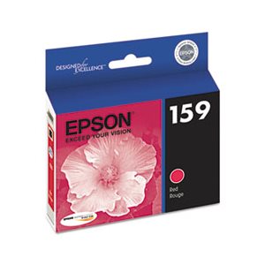 CARTRIDGE, EPSON, T159720 (159) UltraChrome Hi-Gloss 2 Ink, Red