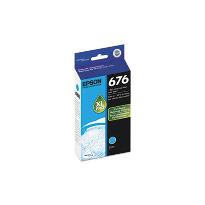 CARTRIDGE, EPSON, T676XL220 (676) DURABrite Ultra, High Yield, Cyan