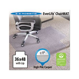 MAT, CHAIR, 36" x 48", W / Lip, Performance Series, AnchorBar for Carpet up to 1"