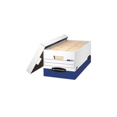 BOX, STORAGE, FELLOWES Presto, Maximum Strength, Letter, 12"L x 24"W x 10"H, WHITE, 12 / Carton