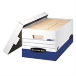BOX, STORAGE, FELLOWES Presto, Maximum Strength, Letter, 12"L x 24"W x 10"H, WHITE, 12 / Carton