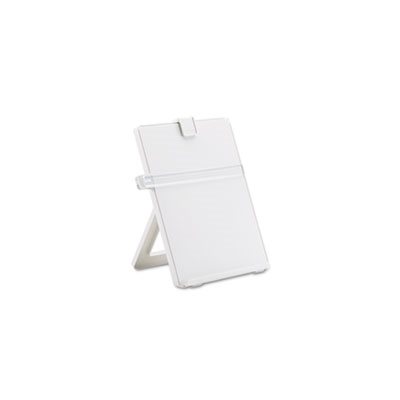 COPYHOLDER, Non-Magnetic, Desktop, Plastic, 125 Sheet Capacity, Platinum