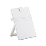 COPYHOLDER, Non-Magnetic, Desktop, Plastic, 125 Sheet Capacity, Platinum