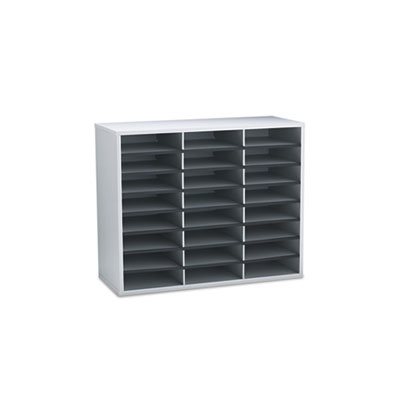 ORGANIZER, Literature, FELLOWES, 24 Letter Sections, 29" x 11.875" x 23.4375", Dove Gray