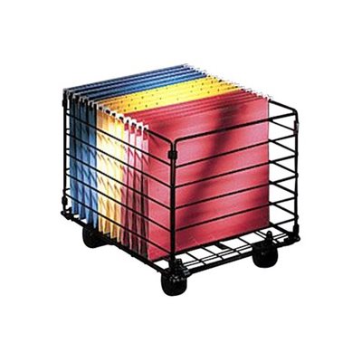 CART, MOBILE FILE CUBE, 4 CASTERS, 12.8" X 16" X 11.5", BLACKCART / LTR / LGL / HME / OFFC / BK