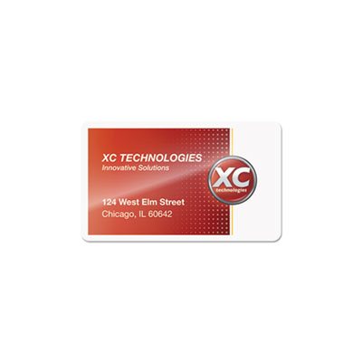 Laminating Pouches, 5mil, 2.25" x 3.75", Business Card, 100 / Pack