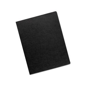 COVERS, BINDING SYSTEM, Linen, Texture, 11.25" x 8.75", Black, 200 / Pack