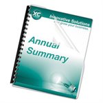 COVERS, PRESENTATION, FELLOWES, Crystals, w / Round Corners, 11.25" x 8.75", Clear, 100 / Pack
