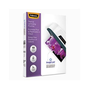 LAMINATING POUCHES, FELLOWES, ImageLast, w / UV Protection, 3mil, 11.5" x 9", 100 / Pack