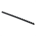 BINDINGS, COMB, FELLOWES, Plastic, .3125" Diameter, 40 Sheet Capacity, Black, 100 Combs / Pack