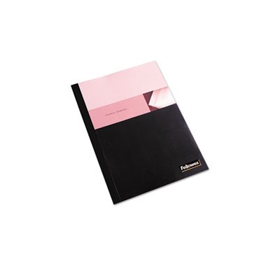 COVERS, Thermal Binding System, 90-Sheet Cap, 11" x 8.5", Clear / Black, 10 / Pack