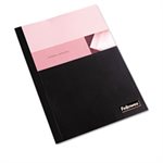 COVERS, Thermal Binding System, 120-Sheet Cap, 11" x 8.5", Clear / Black, 10 / Pack
