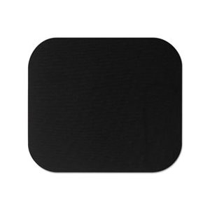 Mouse Pad, Nonskid Rubber Base, POLYESTER, 9" x 8", Black