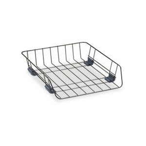 Front Load Wire Desk Tray, Wire, Black