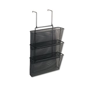 ORGANIZER, FELLOWES, Mesh, Partition Additions, Three-File Pocket, 12.625" x 16.75", Black