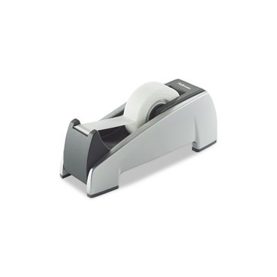 TAPE DISPENSER,  FELLOWES, Office Suites,  1" Core, Plastic, Heavy Base, Black / Silver