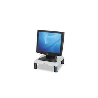 MONITOR RISER, FELLOWES, Standard, 13.125" x 13.5" x 2", Platinum / Graphite