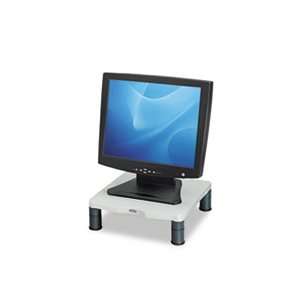 MONITOR RISER, FELLOWES, Standard, 13.125" x 13.5" x 2", Platinum / Graphite