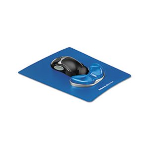 MOUSE PAD, GEL GLIDING PALM SUPPORT, Blue