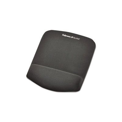 MOUSE PAD, W / WRIST REST, PlushTouch, Foam, 7.25" x 9.375". GRAPHITE