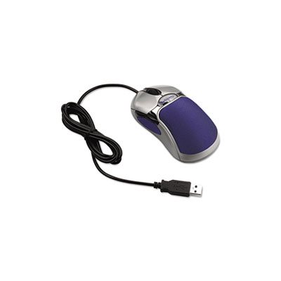 MOUSE, Optical HD Precision, Gel, Five-Button / Scroll, Blue / Silver