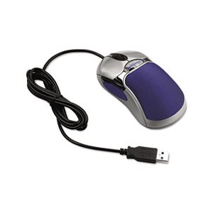 MOUSE, Optical HD Precision, Gel, Five-Button / Scroll, Blue / Silver