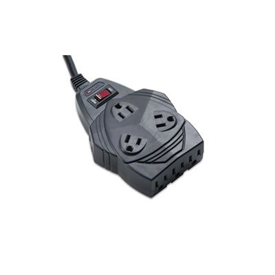 SURGE PROTECTOR, Mighty 8, 8 Outlets, 6 ft Cord, 1460 Joules, Black SURGE PROTECTOR, Mighty 8, 8 Outlets, 6 ft Cord, 1460 Joules, Black