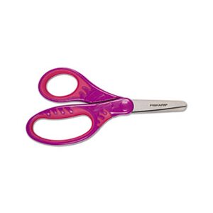 Softgrip Scissors for Kids, 5" Length, 1-3 / 4" Cut, Blunt Tip, Assorted