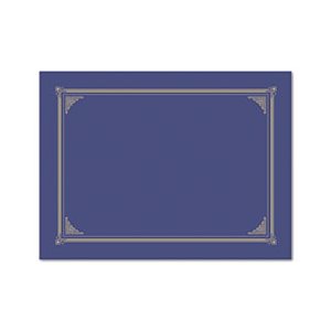 COVER, Certificate / Document, 12.5" x 9.75", Metallic Blue, 6 / Pack