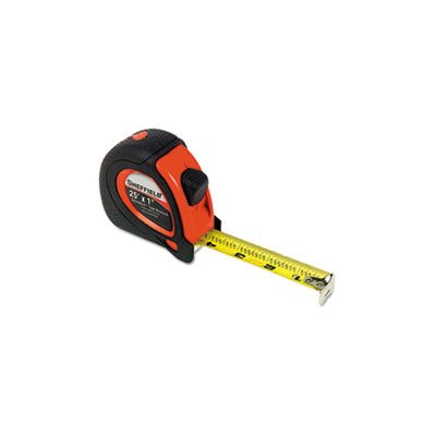 TAPE MEASURE, Sheffield, ExtraMark, Red with Black Rubber Grip, 1" x 25'