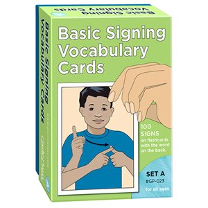 CARDS, BASIC SIGNING VOCABULARY