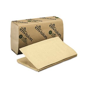 TOWEL, PAPER, 1 Fold, 10.25" x 9.25", Brown, 250 / Pack, 16 Packs / Carton