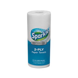 TOWELS, PAPER, Sparkle ps, Perforated, TWO Ply, 11" x 8.8", White, 70 Sheets, 30 Rolls / CARTON