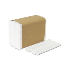 NAPKINS, PAPER, Tall Fold, FOR Dispenser, ONE Ply, 7" x 13.5", White, 10000 / Carton