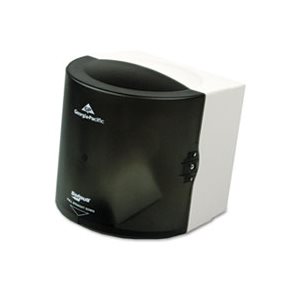 DISPENSER, PAPER TOWEL, Center Pull, Hand, 10.875"w x 10.375"d x 11.5"h, Smoke