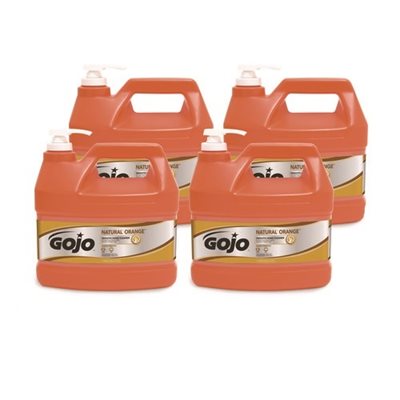 HAND CLEANER, GO-JO NATURAL ORANGE 1 GAL PUMP CITRUS 4 / CS