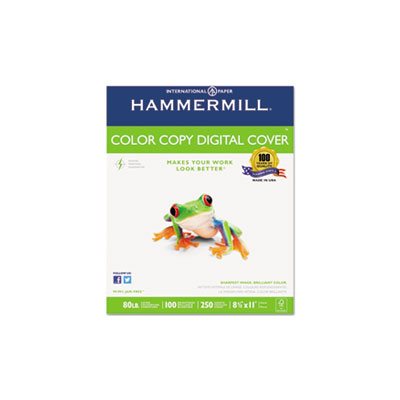 PAPER, Copy, COLOR, Digital Cover Stock, 80lbs, 8.5" x 11", Photo White, 250 Sheets / REAM