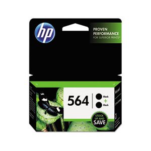 CARTRIDGES, INK, HP 564, (C2P51FN), 2-pack, Black, Original 