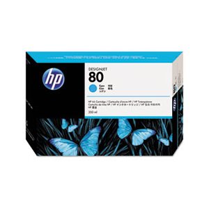 CARTRIDGE, INK, HP 80, (C4846A), Cyan, Original