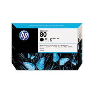 CARTRIDGE, INK, HP 80, (C4871A), Black, Original