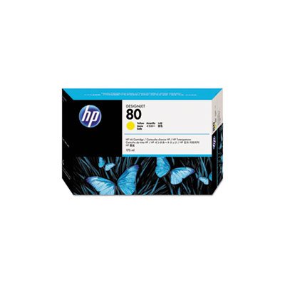 HP 80, (C4873A) Yellow Original Ink Cartridge