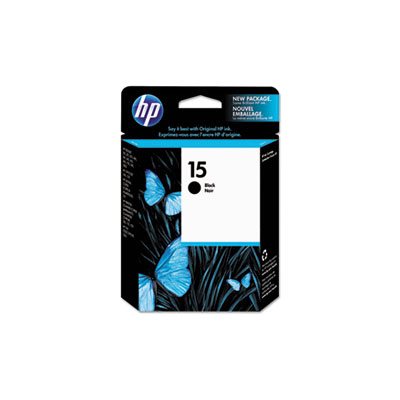 CARTRIDGE, INK, HP 15, (C6615DN), Black, Original 