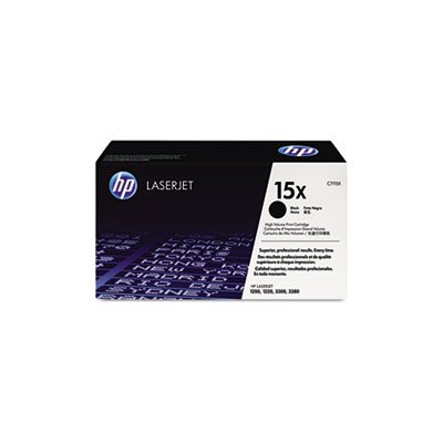 CARTRIDGE, TONER, LASERJET, HP 15X, (C7115X), High Yield, Black, Original