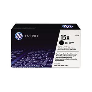 CARTRIDGE, TONER, LASERJET, HP 15X, (C7115X), High Yield, Black, Original