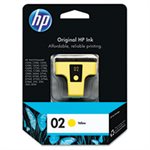 CARTRIDGE, INK, HP 02, (C8773WN), Yellow, Original 