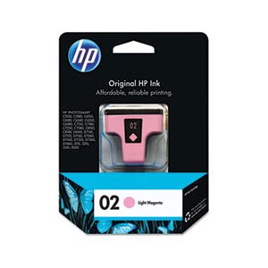 CARTRIDGE, INK, HP 02, (C8775WN), Light Magenta, Original