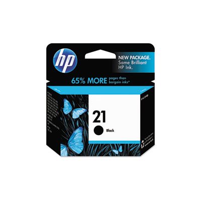 CARTRIDGE, INK, HP 21, (C9351AN), Black, Original