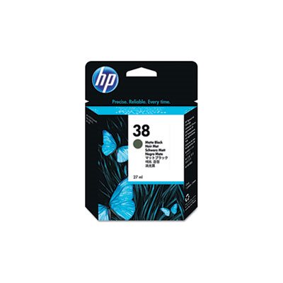 HP 38, (C9412A) Matte Black Pigment Original Ink Cartridge