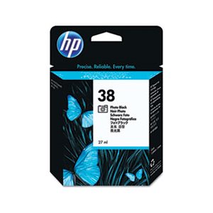 HP 38, (C9413A) Photo Black Pigment Original Ink Cartridge