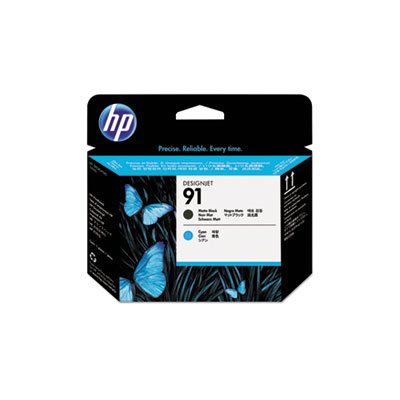 PRINTHEAD, HP 91, (C9460A), Matte Black / Cyan 